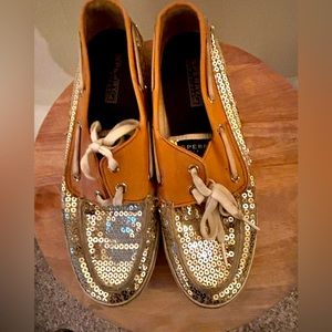 Gold Sequin Shoes